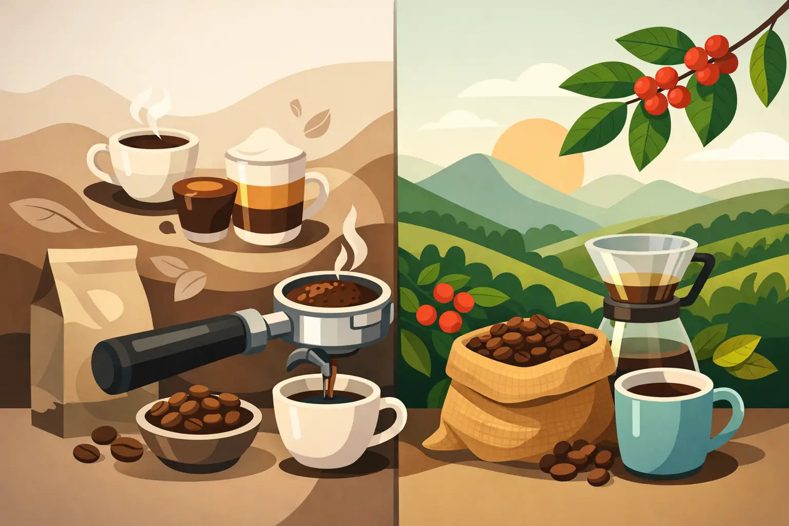 Espresso Blend vs Single Origin Coffee